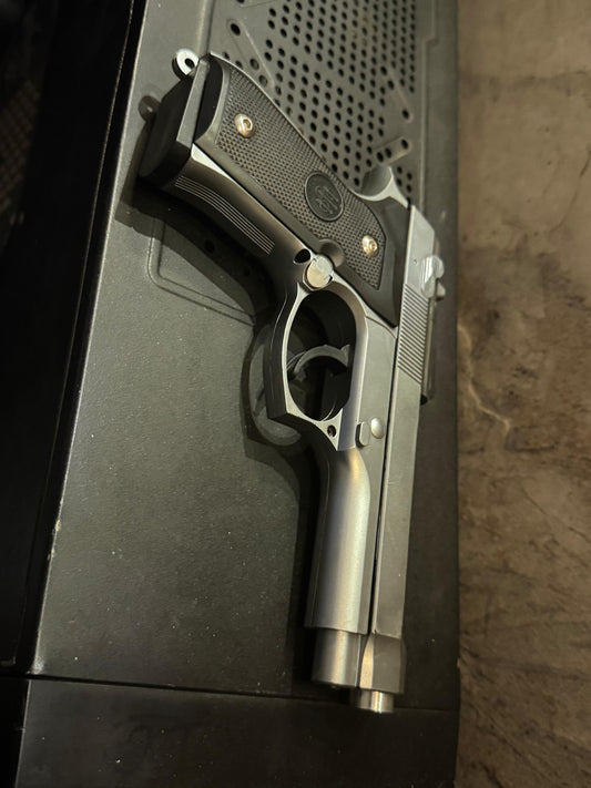Silver M92 Beretta Airsoft Toy Gun – Realistic Design, Safe & Fun for Play