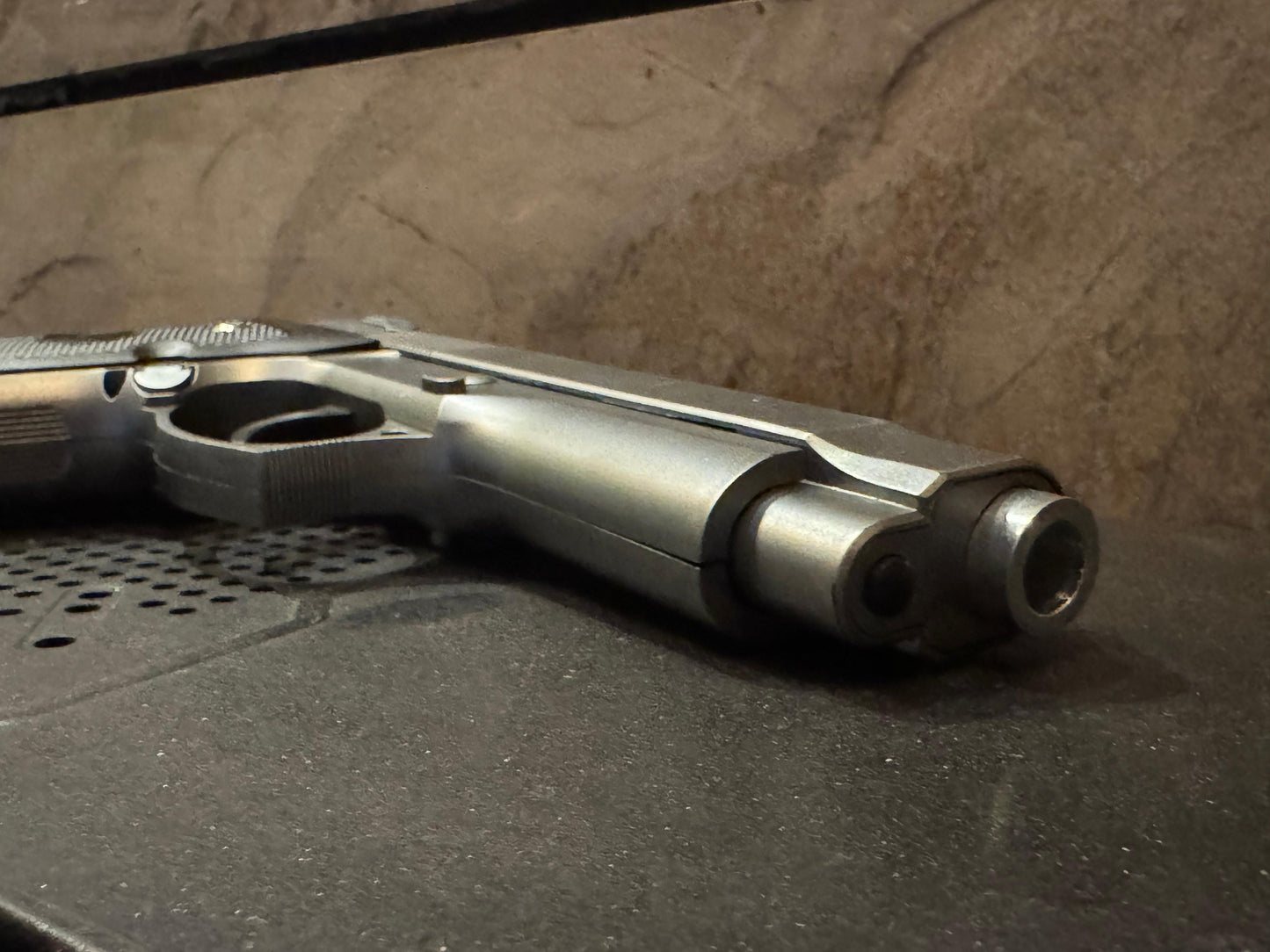 Silver M92 Beretta Airsoft Toy Gun – Realistic Design, Safe & Fun for Play
